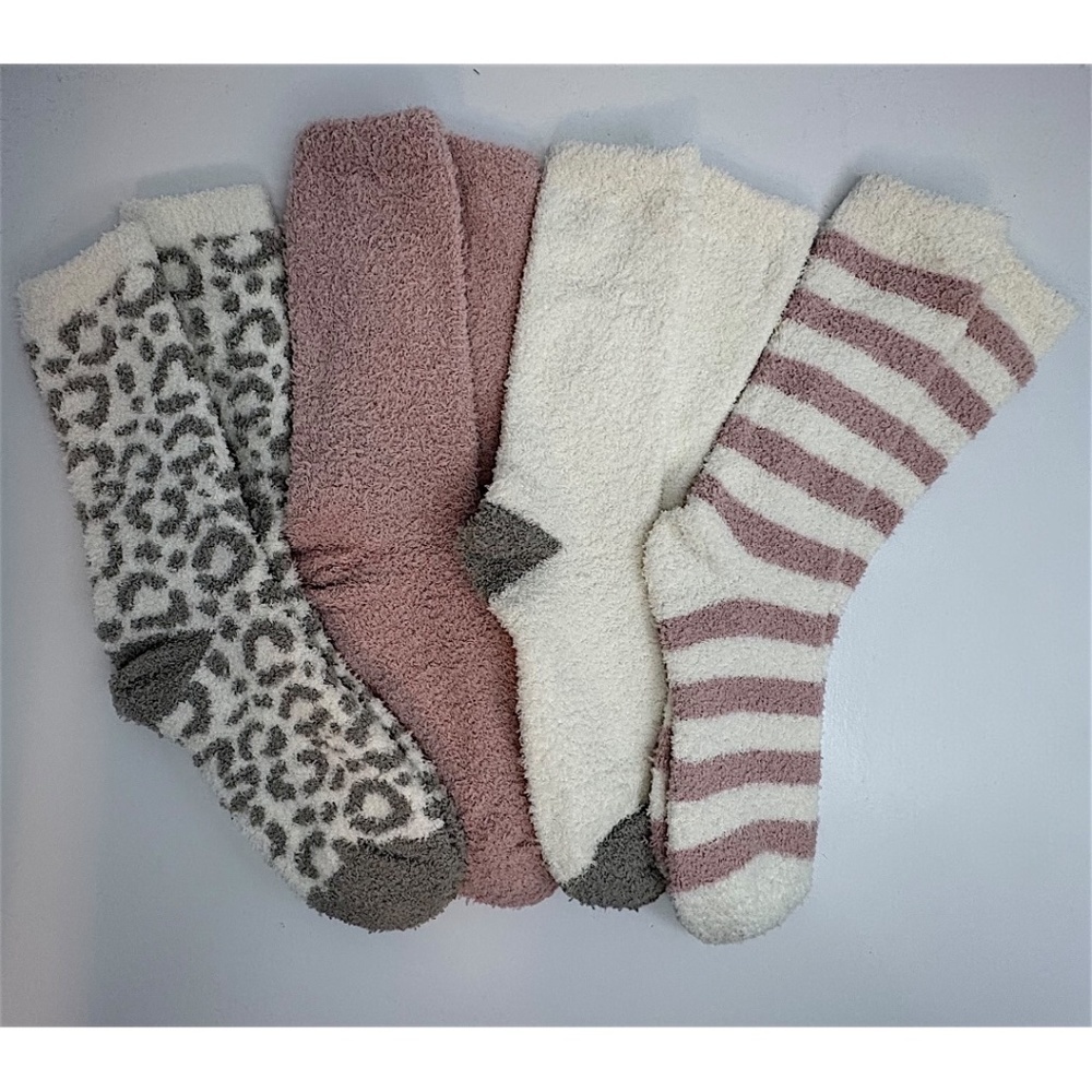 Members Mark Luxury Premier Collection Ladies 4 Pack /  Rose - Grays - White